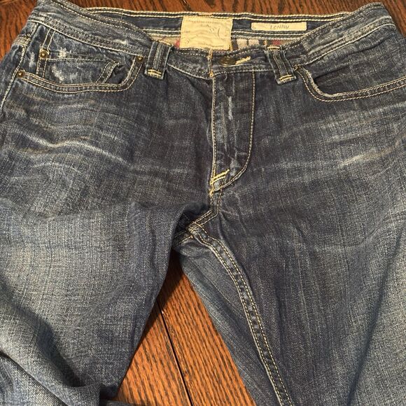 Taverniti SO Lenny Men's Boot Cut Jeans Med Wash Size 34 Lined Waistband & Cuffs - Picture 8 of 16